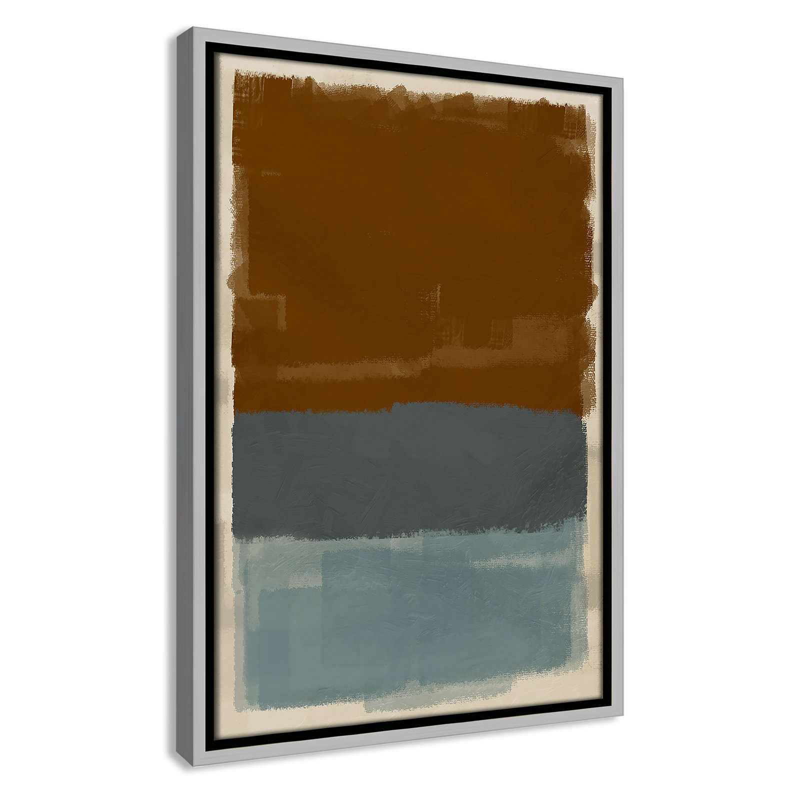 Turbulent Honesty Print by Marcus Prime, 13.5'' W x 19.5'' H, Silver Floater