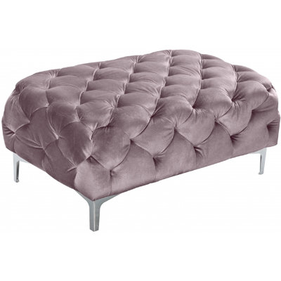 Crose 100cm Wide Tufted Rectangle Solid Colour Ottoman