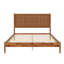 Base de lit de style Mid-Century moderne avec tête de lit en cuir tressé à la main-133276458-133276460