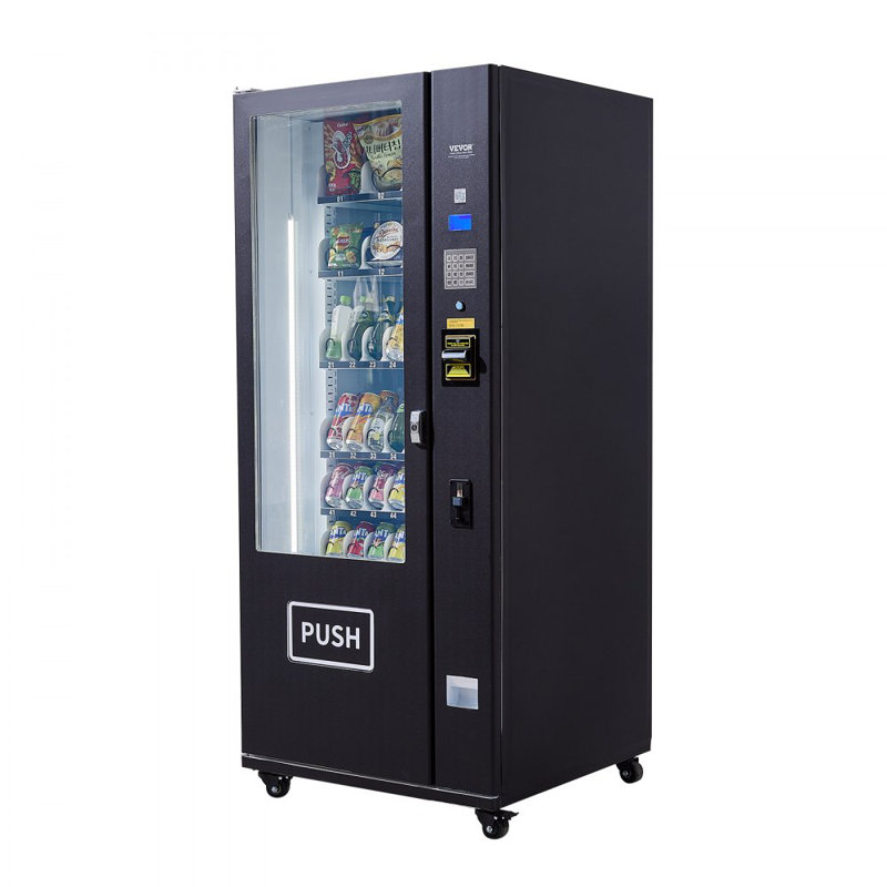 36 Slots Combo Vending Machine ICT Bill/Coin Acceptor Refrigerated Drink Snack