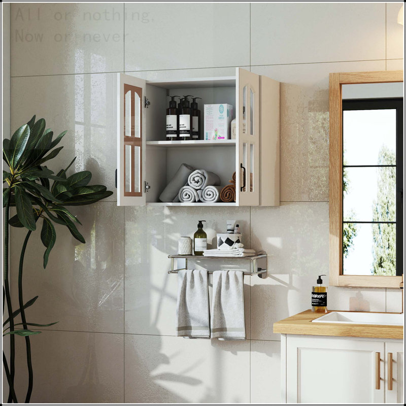 Glass Door Wall Mounted Display Cabinet