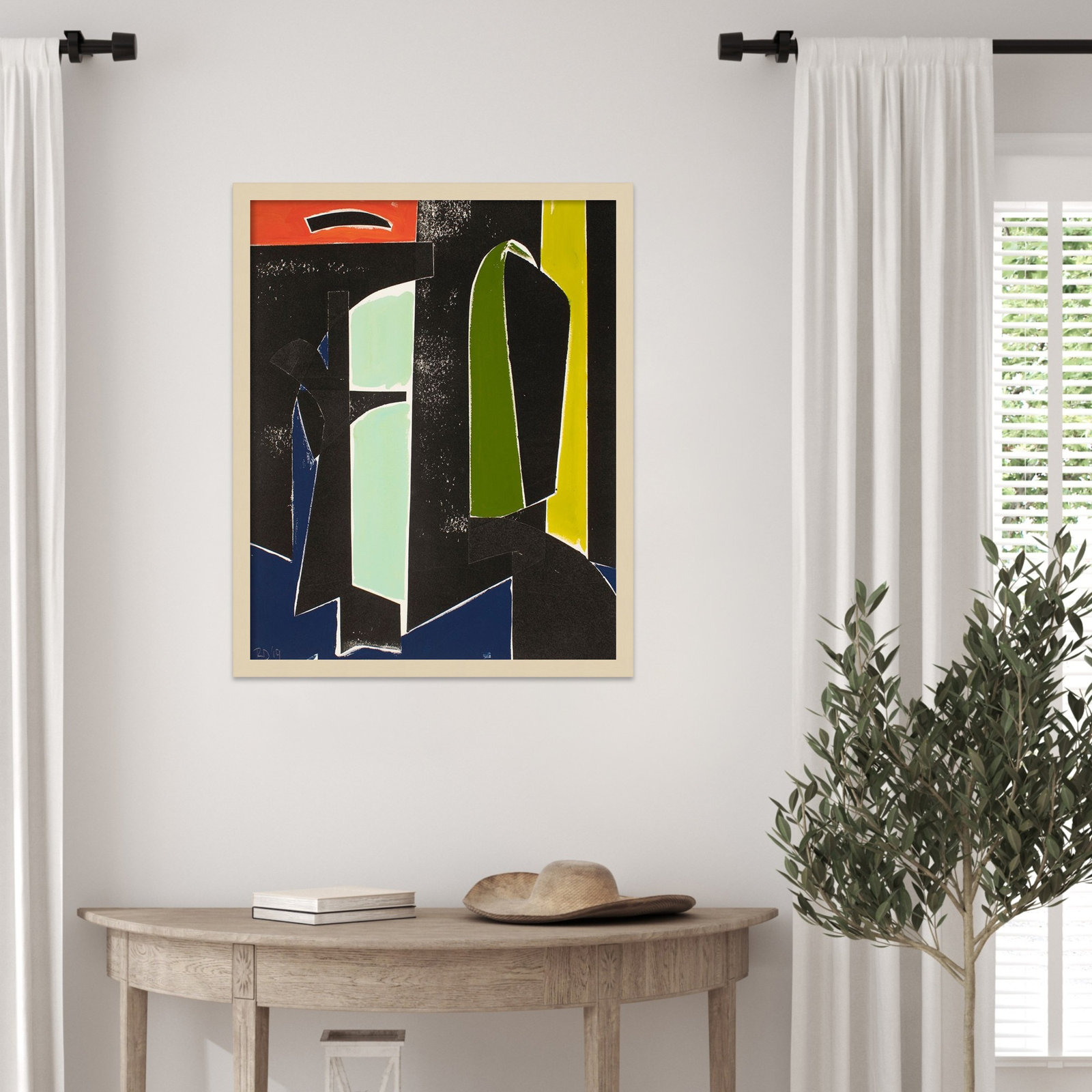 Solano "Spanish Arches" Print by Rob Delamater, 25" H x 21" W, Brown