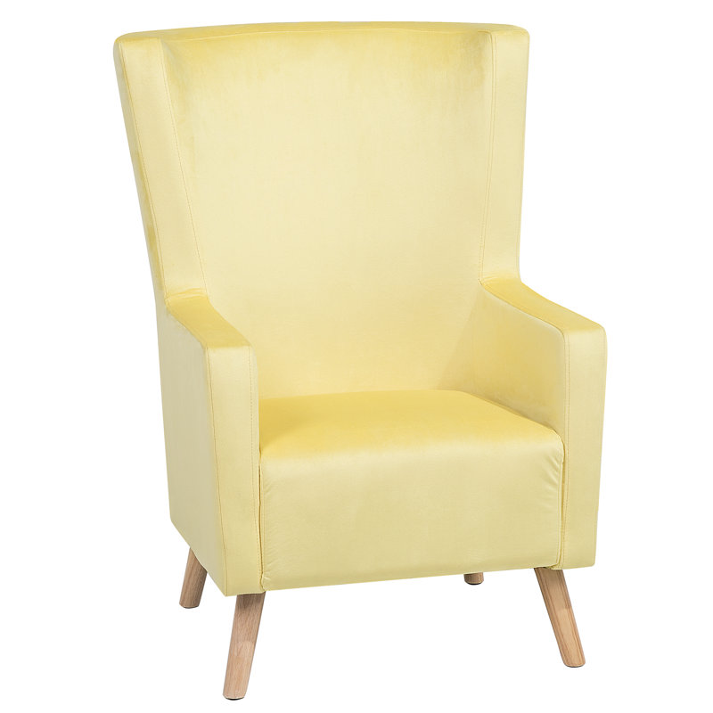 Kizzie Velvet Wingback Chair