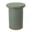 Tables de bout d'extérieur en ciment pour patio, table d'appoint de jardin, petite table d'appoint ronde moderne pour l'extérieur, tabouret de jardin en souche d'arbre pour l'intérieur et l'extérieur