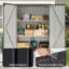 5 × 1.5ft Garden Metal Storage Cabinet Waterproof