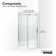 Composed 78 In. H Sliding Shower Door With 3/8 In.-Thick Glass