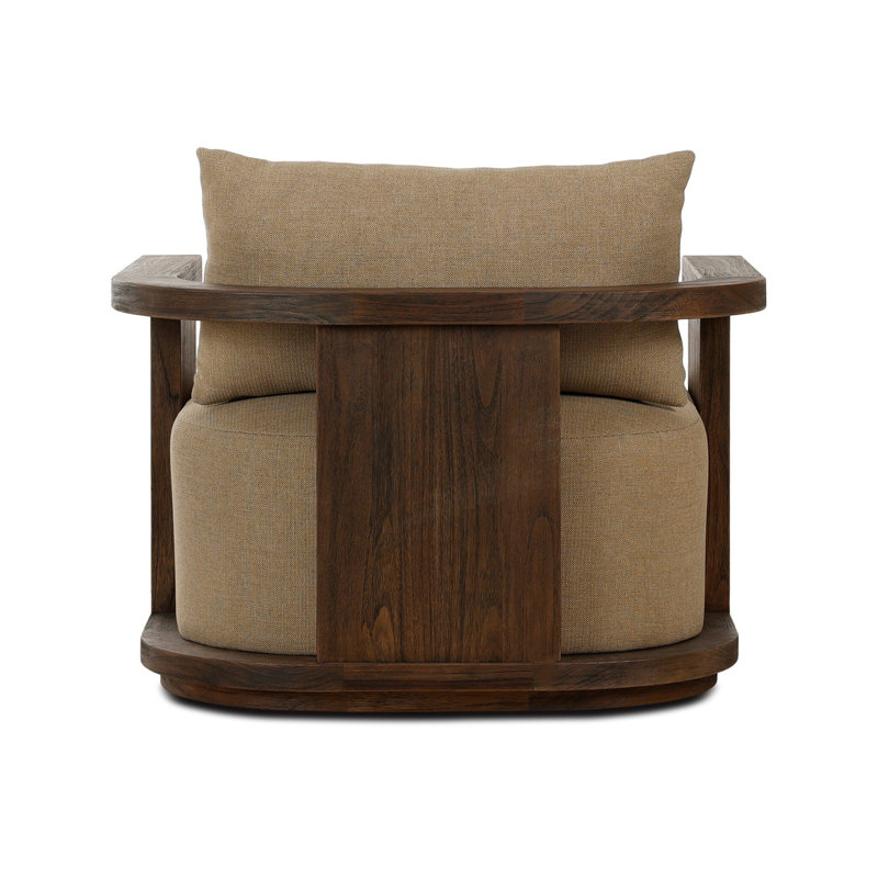 Tahana Outdoor Teak Armchair, Olympia Canvas