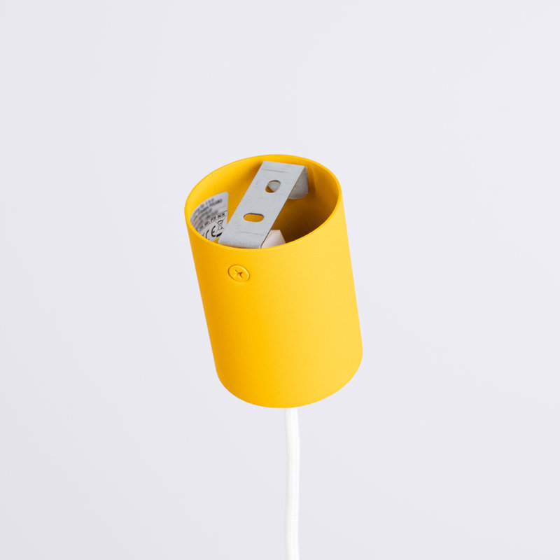 Aura 1 - Light Brushed Nickel Pendant, Yellow