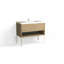 Modo 42" W Freestanding Single Bathroom Vanity with Dean Leg-750783238-780351510-780351532