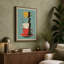 Stacked Teacups Mid-Century - Wrapped Canvas-332832318-332832319