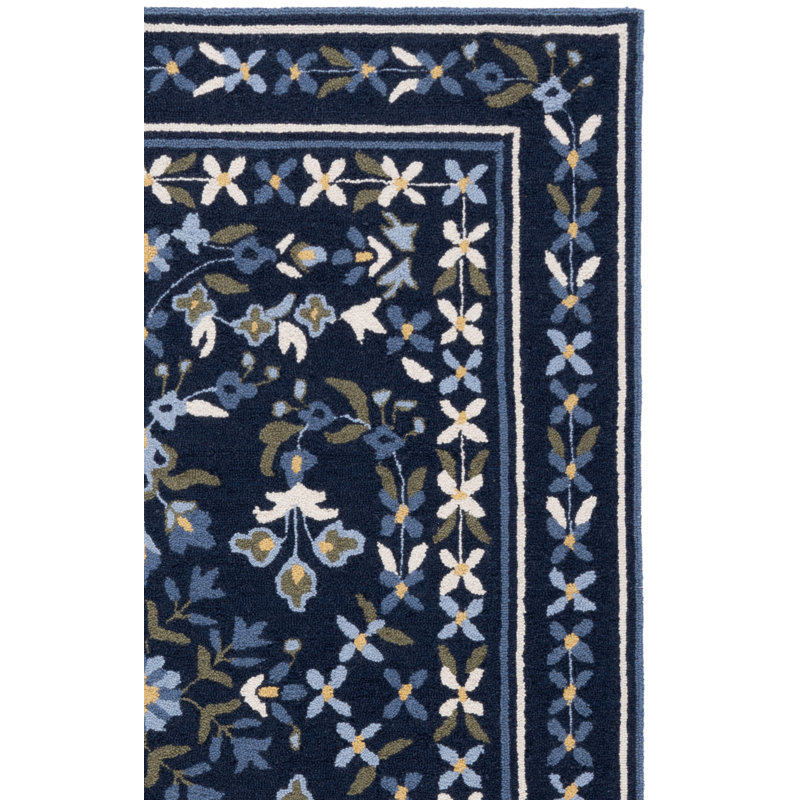 Tapis d'extérieur en laine touffeté à la main et en coton Martha Stewart, Tapis de couloir 2 pi 3 po x 8 pi
