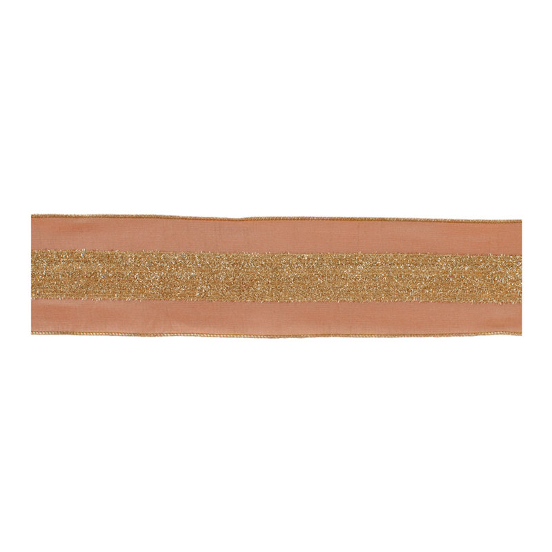 Ruban câblé doré scintillant (ensemble de 2)