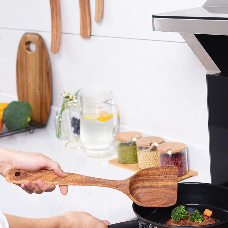 Ensemble de 10 cuillères à cuisson en bois 10 pièces