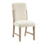 Ensemble de chaises de salle à manger modernes et confortables avec siège rembourré en chenille beige moelleux