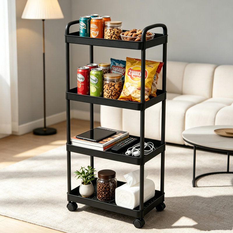 Multi-Purpose Shelving Rolling Cart