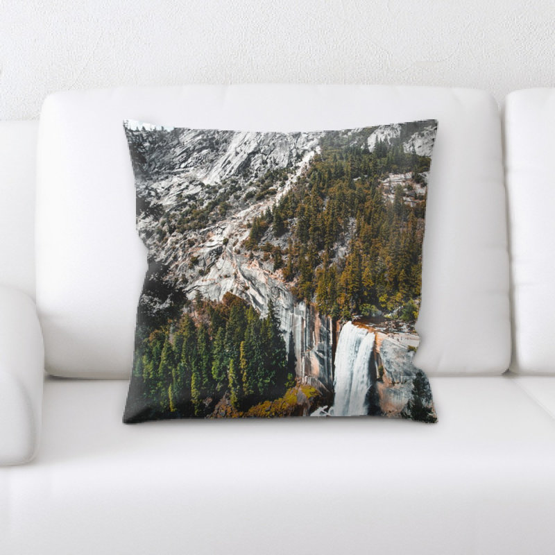 Waterfall Microsuede Reversible Throw Pillow