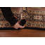 Tapis géométrique indo en laine noué à la main Bidar 6 x 9