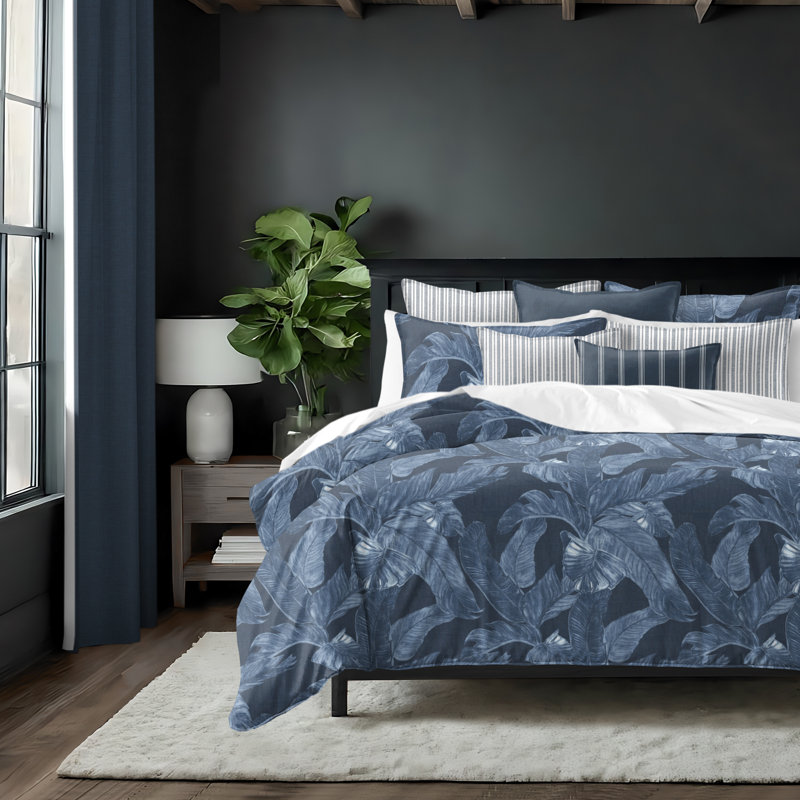 Palomino Denim Cotton Duvet Cover Set, California King Duvet Cover + 7 Additional Pieces