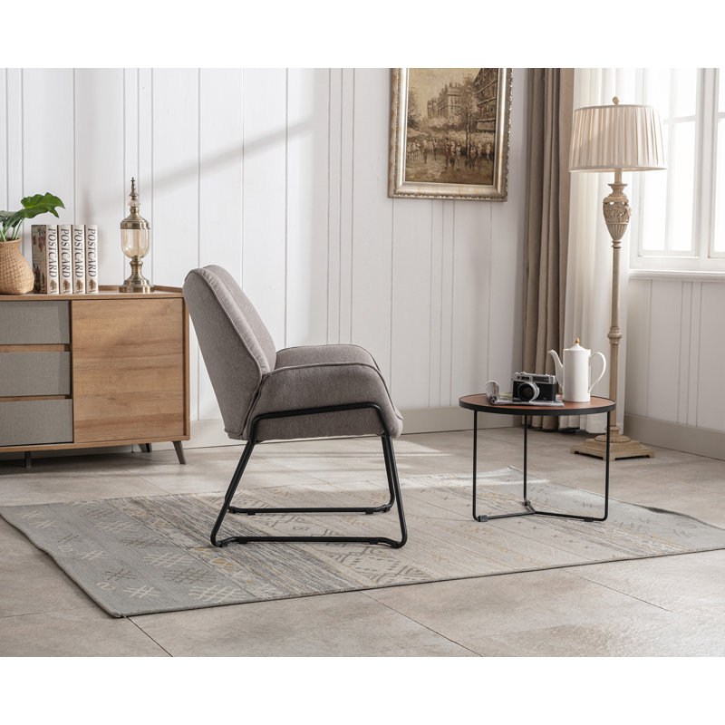 Sacoyia Upholstered Armchair, in Grey