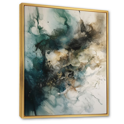 Green Black Inner Worlds Of Marble II " Green Black inner Worlds of Marble II " Print