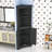 Freestanding Corner Bathroom Storage Cabinet with Open Shelf and Enclosed Storage-1498332832
