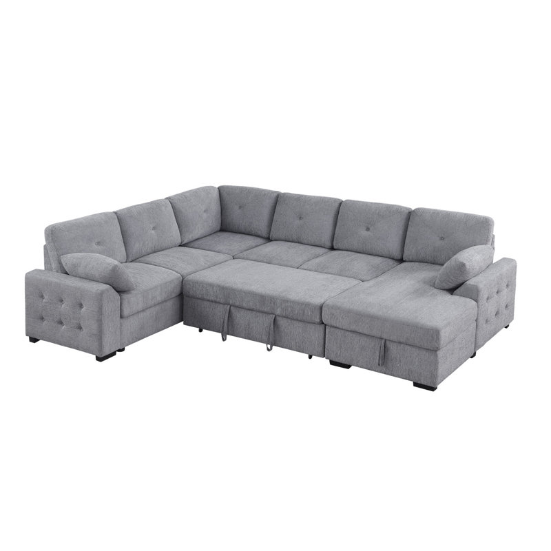 31.5*30" Right Seat Module For Modular Sectional Sofa,Chenille,2 Colors, Gray Chenille