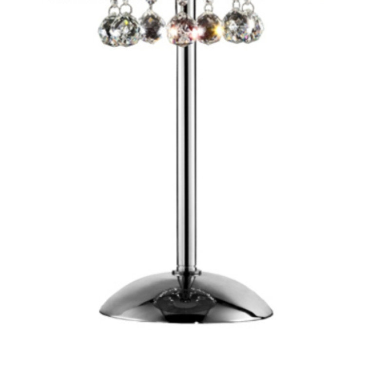 Silver Crystal Table Lamp