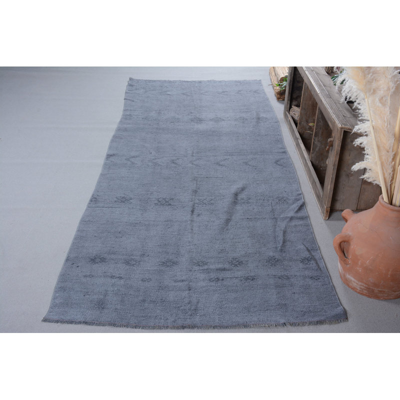 Tapis rétro, tapis de couloir rétro, tapis de chambre à coucher noirs, tapis oriental, tapis turcs, tapis tissé à plat
