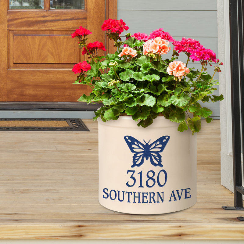 Woolbright Ceramic Pot Planter, Yes, Blue