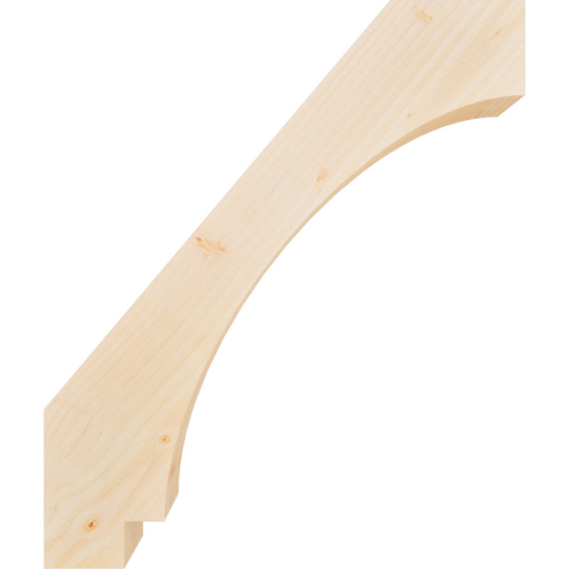 Attelle impériale du genou, Sapin de Douglas, Lisse, H 26 po x l 3,5 po x P 22 po
