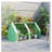 Outsunny 6' x 3' x 3' Portable Mini Greenhouse Outdoor Garden with Large Zipper Doors and Water/UV PE Cover, Green-121642270