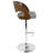 Betuel Swivel Upholstered Adjustable Height Counter Stool with Metal Frame