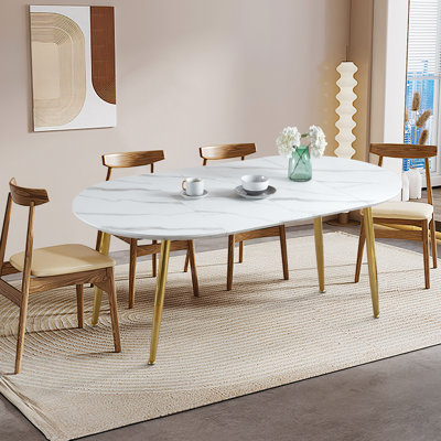 Extendable Dining Table 4-6 Seat Dining Table