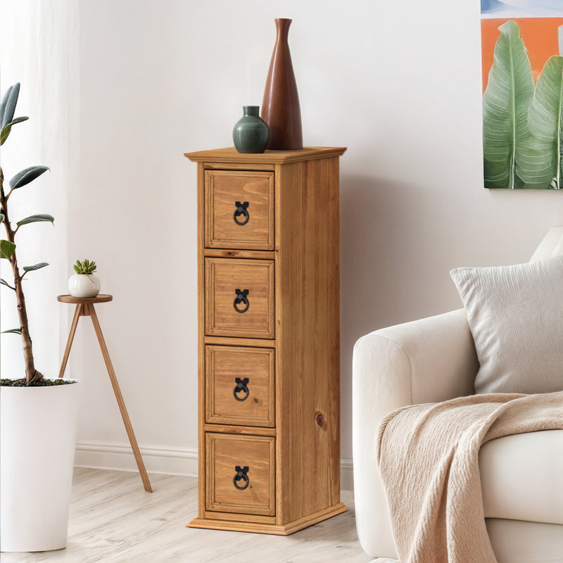 Bridewell Solid Wood 81cm H Media Shelves