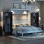 Lit escamotable Murphy avec placard, tiroirs et table