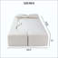 Canapé-lit 2-en-1 pliable, canapé-lit convertible sans dossier pliable, canapé-lit en mousse à mémoire de forme et rembourrage en fausse fourrure avec 2 coussins pour le salon