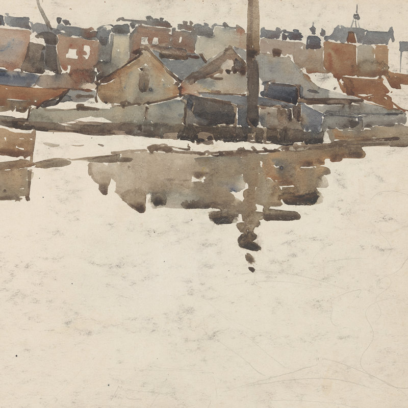 Cityscape Print by Wilhelmus Johannes Steenhoff