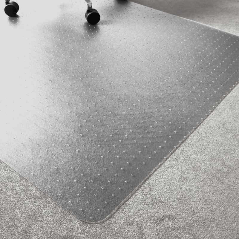 Cleartex Corner Workstation Straight Edge Chair Mat