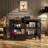 Modern light luxury black storage sideboard.