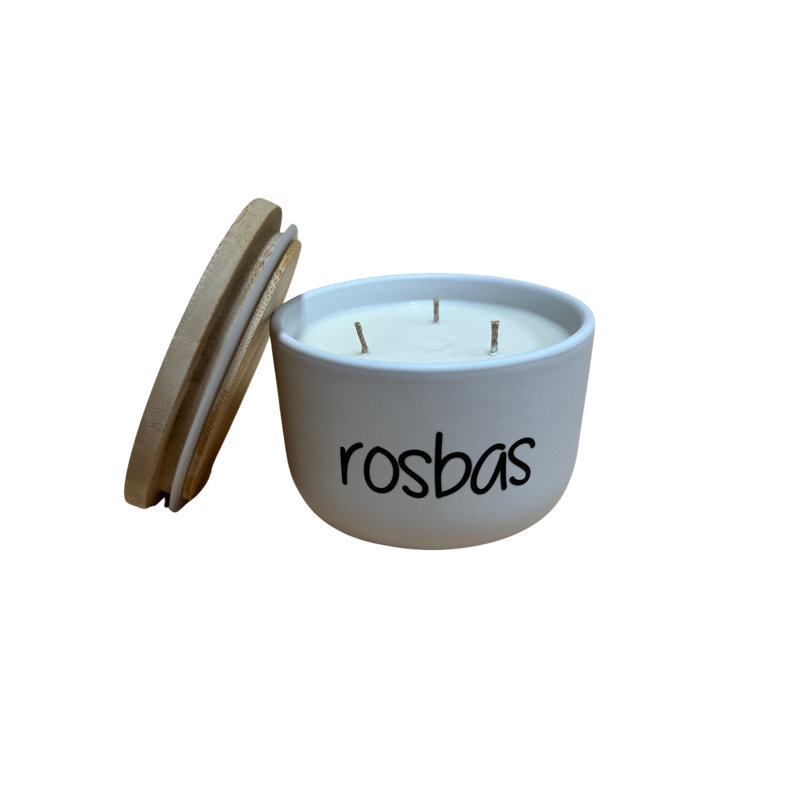 Rimini Scented Jar Candle with Ceramic Holder