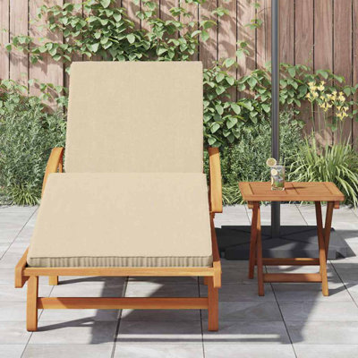 67cm Long Acacia Single Chaise