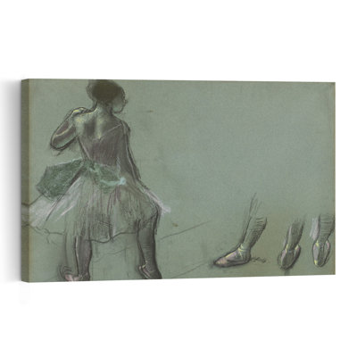 Dancer Seen From Behind And Three Studies Of Feet, C.1878 Impressionist Abstract Contemporary Wall Art Print