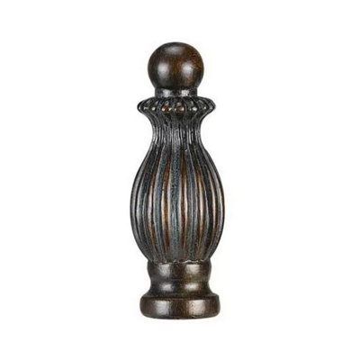 Cal Lighting Resin Finial Decorative Lamp Accessory 0.88"H