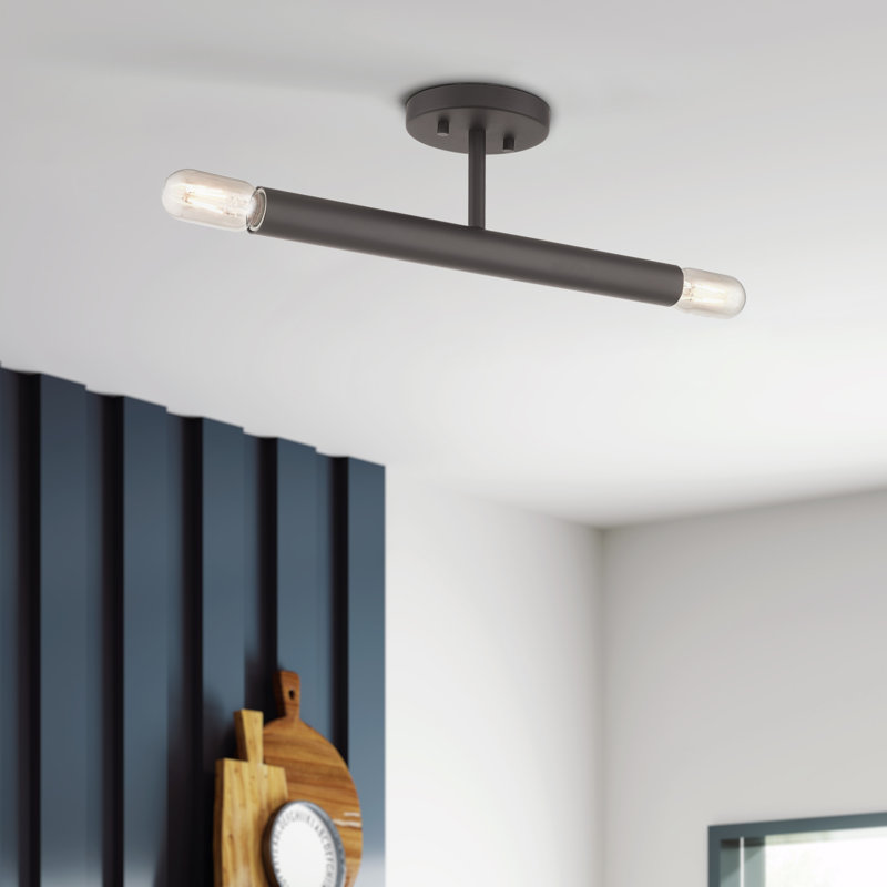Margolf Semi Flush Mount, Bronze