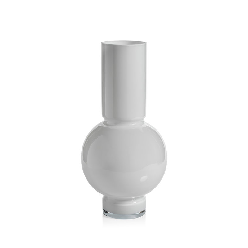 19.75'' Glass Table Vase, White