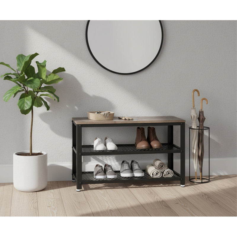 Shoe Storage, Greige/Black
