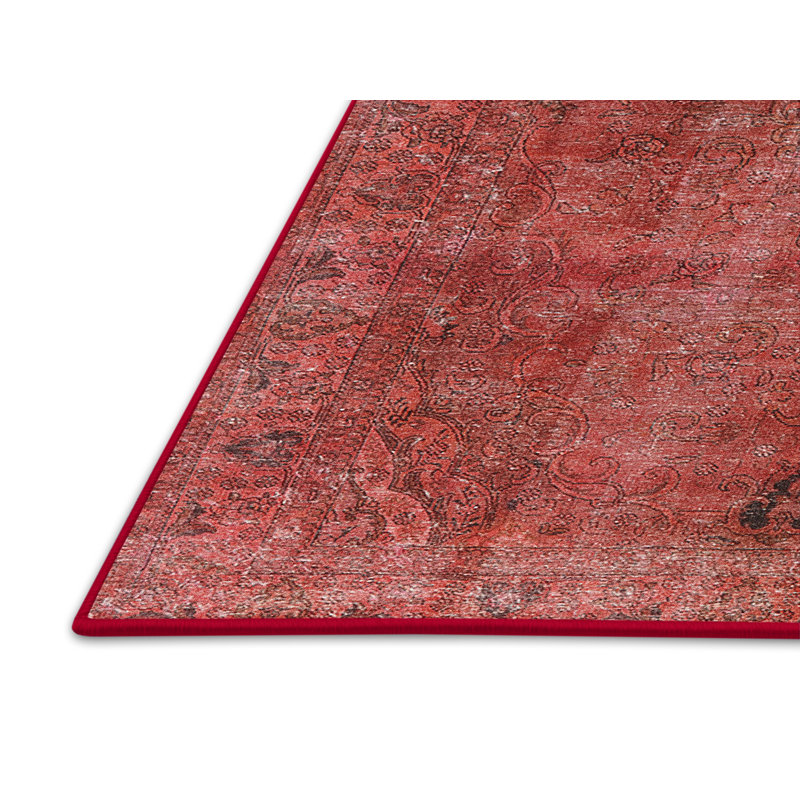 Tapis oriental rouge en laine Espalda, Rectangle 5 pi x 8 pi