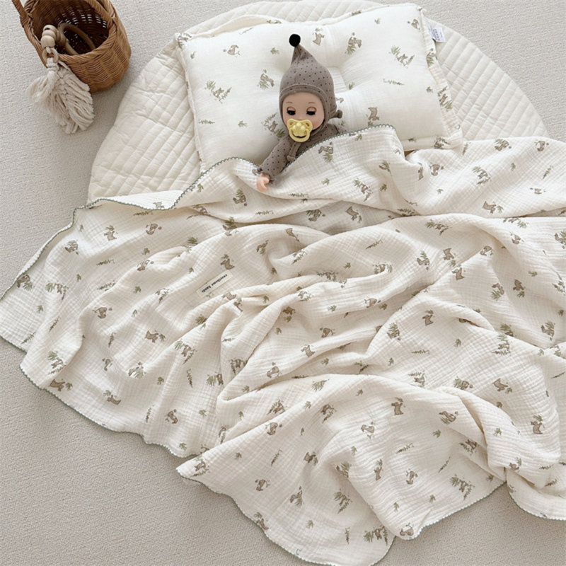 Couverture mignonne pour bébé en coton