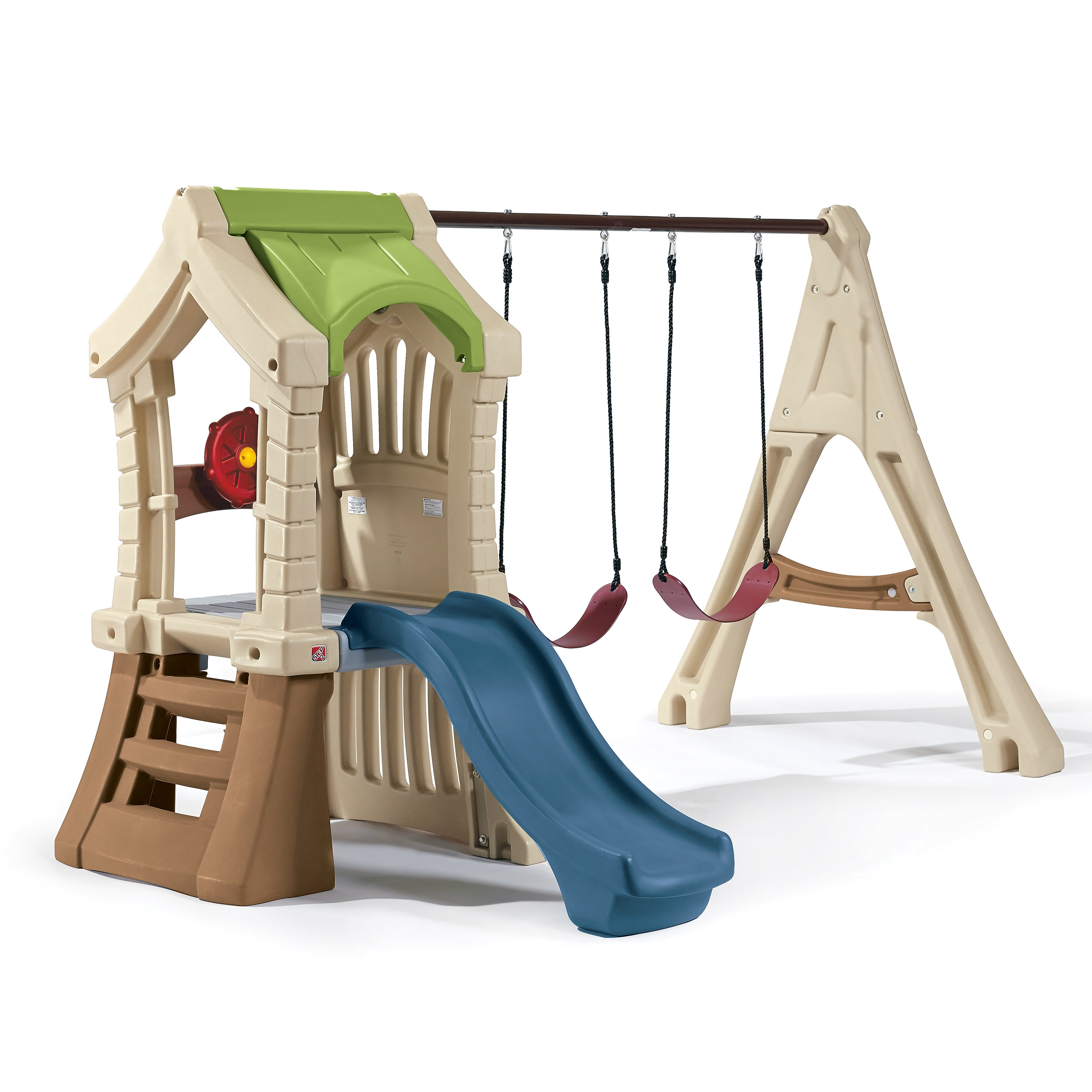 Little tikes step hot sale 2 swing set