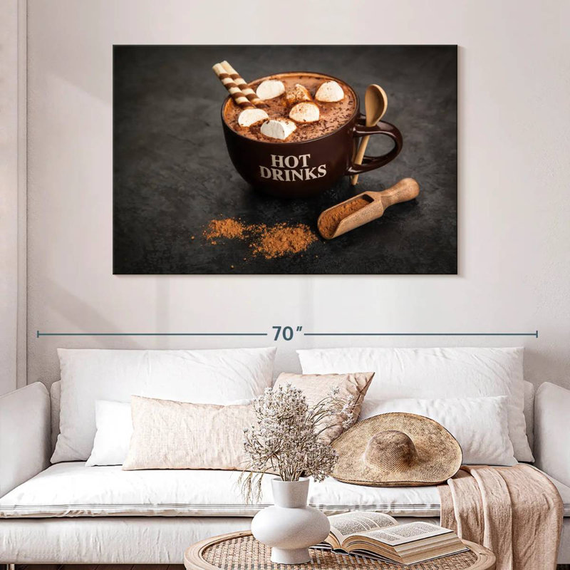 Chocolat chaud, H 26 po x l 39 po